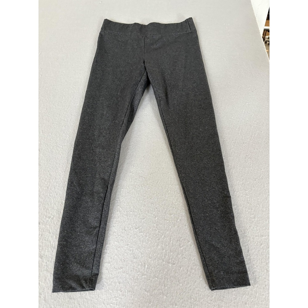 Matty M Leggings Womens Small Gray Stretch Athletic Pants Made USA Nylon Blend‎